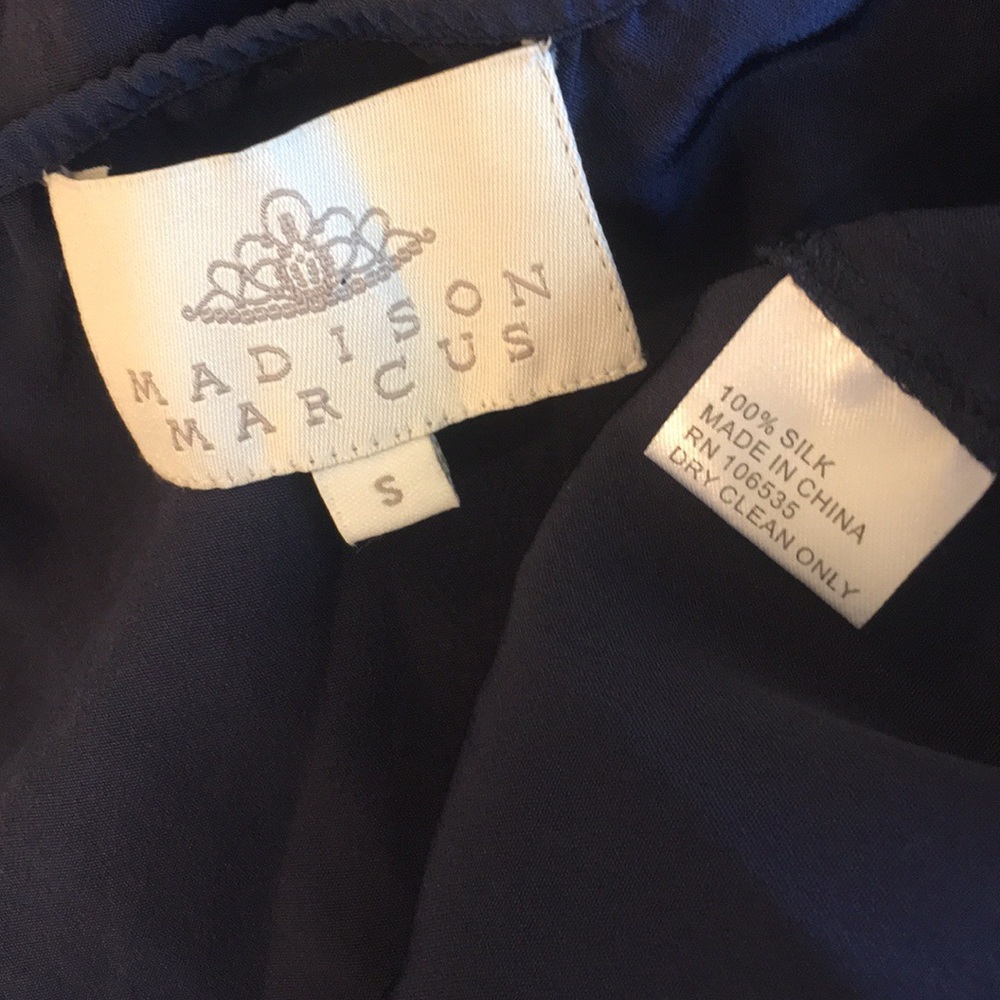 🌻 Madison Marcus 100% SILK Dress Sz S - Picture 5 of 8